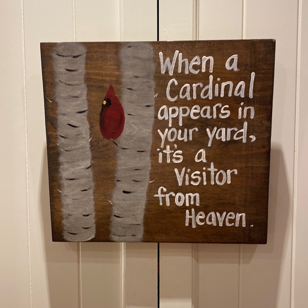Lovely Cardinal Wall Hanging